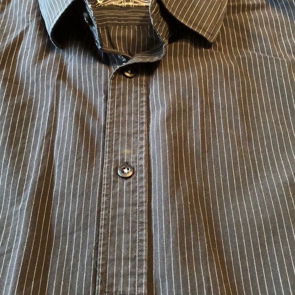 Men’s English Laundry Button Up Black 17 36/37 L - Picture 5 of 7